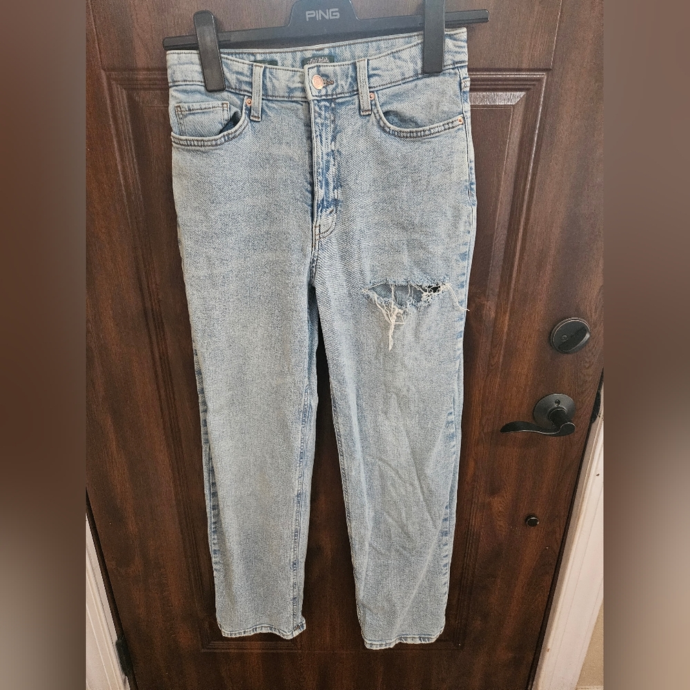 Wild Fable Distressed Light Denim Straight Jeans - Picture 2 of 7